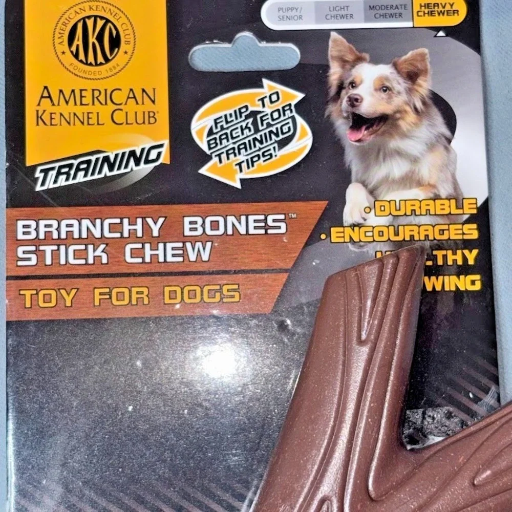 AMERICAN KENNEL CLUB AKC Training Branchy Bones Wood Dog Chew Toy – Heavy Chewer